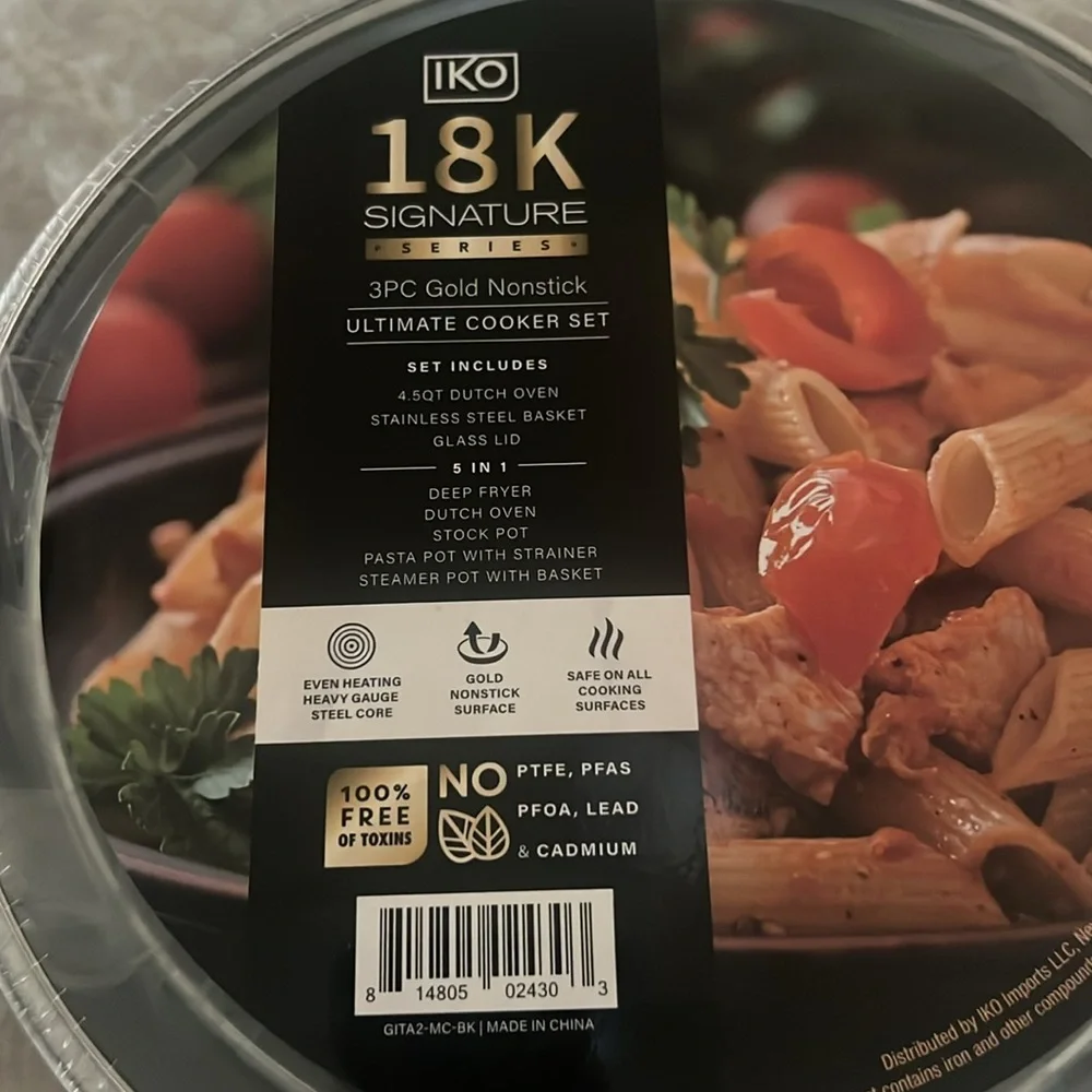 iko | Kitchen | Iko 8k Signature Series 45 Quart Dutch Oven 3 Pc ...